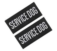 HIAKDOFT 2pcs Service Dog Vest with Embroidered Patches Comfortable Polyester Material Fit for Small to Large Dogs for Training Walking and Travel