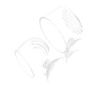 HIAKDOFT 2pcs Shrimp Feeder Acrylic Feeding Dish with Suction Cup Transparent Floating Fish Tank Feeder Cup for Aquatic Plants Clean Feeding for Nano to Aquariums