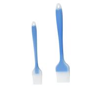 HIAKDOFT 2pcs Silicone Bbq Basting Brushes Food-grade Oil Brush for Barbecue Grilling and Baking Portable Pastry in Blue Heat-resistant Cooking Tool for Family Picnics and Gatherings