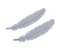 HIAKDOFT 2pcs Silicone Bookmark Mold Flexible DIY Crafting Mould for Handmade Jewelry Making Resin Casting Safe Material