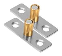 HIAKDOFT 2pcs Sliding Barn Door Roller Guides Heavy-Duty Metal Floor Guide for Home Cabinets Copper Shaft Sliding Door Hardware Replacement