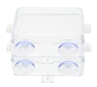 HIAKDOFT 2PCS Small Reptile Feeding Bowls with Suction Cups, Escape-Proof Reusable Food and Water Dish for Lizards, Geckos, Bearded Dragons, and Small Reptile Pets