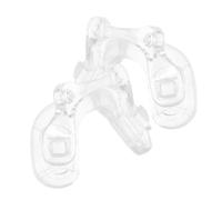 HIAKDOFT 2pcs Soft Silicone Eyeglasses Pads for U-Shaped Bridge Design Comfortable Anti-Slip Glasses Replacement Parts Fit for Active Wear