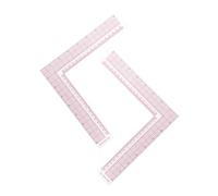 HIAKDOFT 2pcs Square Sewing Rulers with Clear Scale and Built Fine Grid Lines Precise Angle Tailor Measuring Tools for Fabric Pattern Making and Dressmaking Lightweight and Portable