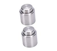 HIAKDOFT 2pcs Stainless Steel Wine Bottle Stoppers Press Seal Plugs for Wine Preservation Airtight Bottle Accessories Easy to Use and Clean