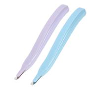 HIAKDOFT 2pcs Staple Remover Tool Handheld Stapler Puller with Ergonomic Design for Office School Home Use Light Blue and Purple Easy Carry and Store