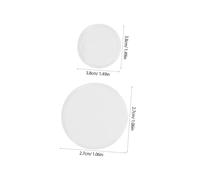 HIAKDOFT 2pcs Stethoscope Diaphragm Stethoscope Part Digital Chestpiece Cover Diaphragm for Bell Cover for Pvc White