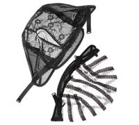 HIAKDOFT 2pcs Stretchy U-shaped Wig Caps Elastic Hair Net for Wig Making Hairdressing Breathable Mesh Head Caps Comfortable for Women and Men