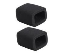 HIAKDOFT 2pcs Thickened Microphone Protective Sponge Covers Enlarged Square Dustproof Windproof Microphone Dust Covers for Conference News Ktv Use Breathable Lightweight Material