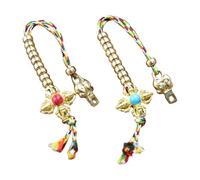 HIAKDOFT 2pcs Tibetan Buddha Beads Counter Set with Brass Bead Ornament for Meditation and Prayer, Practical Buddhist Mala Counting Accessories for Mindfulness and Yoga