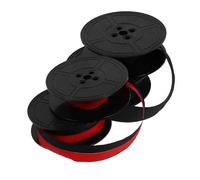 HIAKDOFT 2pcs Typewriter Ribbon Twin Spool Ink Replacement Red Black and Black Compatible with Old Mechanical Typewriters Clear Crisp Print Easy Install Fit