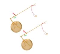 HIAKDOFT 2pcs Vintage Copper Balance Scale Precision Handheld Rod Scale for Traditional Chinese Medicine Herbs Tea Jewelry Dried Fruits Kitchen Use Portable