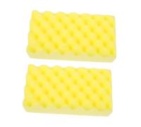 HIAKDOFT 2pcs Wave Design Car Wash Sponge with Honeycomb Texture Non Scratch Auto Cleaning Sponge for Efficient Polishing Waxing and Detailing Multipurpose Car Care Tool