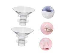 HIAKDOFT 2Pcs Wearable Silicone Flange Inserts for Electric Breast Pump Anti-wear Pump Parts Comfortable Accessories for Wearable