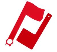HIAKDOFT 2pcs Weatherproof Acrylic Mailbox Flag Replacement with Rotating Red Flags Outdoor Mailbox Post for Clear Mail Status Indication and Easy Installation