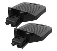 HIAKDOFT 2pcs Wheelchair Footrest Replacement Adjustable Foot Pedal Leg Pad Wheelchair Elevated Leg Support Supplies