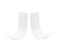 HIAKDOFT 2Pcs White Abs Wall-mounted Soap Dispenser Trays with Anti-drip Design for Bathroom and Hotel Use Easy to Install and Stylish Liquid Soap Catcher