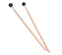 HIAKDOFT 2Pcs Wooden Glockenspiel Mallets Head Drumsticks for Xylophone and Hand Drums Suitable for Adults and Beginners Rubber Tip Percussion Beaters