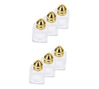 HIAKDOFT 2sets Glass Spice Jars with Gold Caps Square Salt and Pepper Shakers for Kitchen Organization Glass Seasoning Bottles for Precise Flavoring and Space Saving Home Use 3pcs*2