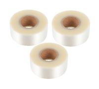 HIAKDOFT 3 Rolls Clear Label Protectors Plastic Stickers for Library Book Barcodes Self-Adhesive Transparent Label Shields for Classroom Office Hospital Use Easy to Apply and Remove Each