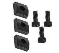 HIAKDOFT 3 Sets Iron Nut Clamps with Screws for Electric Guitar Double Tremolo System Stable Tuning Compatible with Multiple Guitar Styles Professional Sound Enhancement Black
