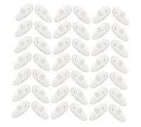 HIAKDOFT 30 Pairs Professional Silicone Glasses Nose Pads Replaceable Anti-slip Soft Nose Cushions for Eyeglasses Frames Comfort Fit Reduce Pressure