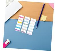HIAKDOFT 30 Sheets Colorful Notebook Sticky Tabs Writable Page Index Dividers with Strong Adhesive for Efficient Filing Journaling Document Sorting and Note Organization