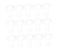 HIAKDOFT 30pcs Clear Acrylic Cross Stitch Organizer Floss Bobbins with Hanging Reusable Embroidery Thread Cards for Sewing Yarn Tape Storage