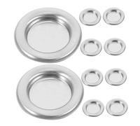 HIAKDOFT 30pcs Decorative Metal Incense Tray Aluminum Alloy Incense Cone Holder with Capacity for Home Decor and Aromatherapy Portable and Lightweight Design