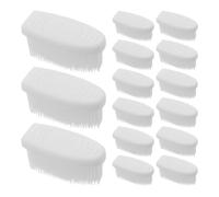 HIAKDOFT 30pcs Silicone Toothbrush Replacement Heads with Nano Ultra Soft Bristles for Adults, Manual Gum Care Toothbrush Heads Suitable for Household and Camping Use