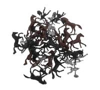 HIAKDOFT 32pcs Medieval Knight and Warrior Figurine Playset for Boys, Plastic Army Soldiers and Horse Models, Interactive Historical Toy for Educational War Role Play and Home Decor