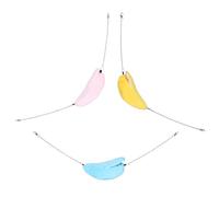 HIAKDOFT 3pcs Banana Shaped Small Pet Hammock for Hamster Cage Soft Cotton Hanging Bed for Hamsters Sugar Gliders Small Animals Easy to Install Fit Cozy Sleeping Hideout in Pink Yellow Blue