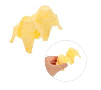 HIAKDOFT 3pcs Feeding Box Hiding Yellow Reptile Hide Box Humidity Hideout for Small Geckos Snakes Tarantulas Sleeping Cave