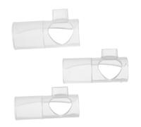 HIAKDOFT 3Pcs Flute Blowing Aid with Membrane Protector for Beginner Bamboo Flutes Tuned Transparent Nozzle Woodwind Learning Practice Tool