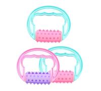 HIAKDOFT 3PCS Handheld Cellulite Roller Massager for Full Body Relaxation Ergonomic PP Material Massage Rollers for Legs Waist Portable for Home and Travel Use Random Color