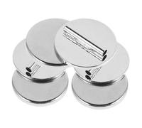 HIAKDOFT 3pcs Mini Magnetic Brooch Pin Buckle Silver Metal Brooch Holder Converter for Clothing Accessories Strong Magnet Round Shape Portable for Wedding Party Anniversary