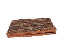 HIAKDOFT 3pcs Natural Tree Bark Reptile Climbing Plaything Terrarium Decoration 30x20cm Cork Bark for Lizards Snakes and Spiders Habitat