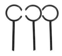 HIAKDOFT 3pcs Small Iron Retort Rings Laboratory Support Holders Sturdy Construction for Beakers and Lab Glassware Experiment Use