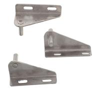 HIAKDOFT 3pcs Stainless Steel Cooler Hinges Replacement Set for Chest Freezer Doors, Universal Refrigerator Repair Accessories with 28mm Pin Length, Suitable for Commercial and Home Freezer