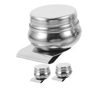 HIAKDOFT 3pcs Stainless Steel Palette Cups with Clip Oil Brush Holders for Mixing and Cleaning Large Capacity Portable Paint Brush Rinser for Oil and Watercolor Painting