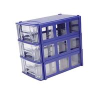 HIAKDOFT 3pcs Thickened Storage Box Durable Component Organiser Containers for Household Tools and Desktop Sundries with Shell for Neat Sorting and Easy Access