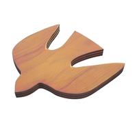 HIAKDOFT 3pcs Wooden Dove Wall Decor Handmade Carved Pigeon Hanging Pendant Sustainable Wood Ornament for Nursery Living Office Decorative Birds Art