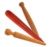 HIAKDOFT 3Pcs Wooden Reflexology Massage Stick Set Whole Body Acupressure Tool for Foot Reflexology and Relaxation Manual Wooden Massager for Therapeutic Use