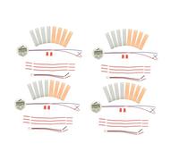 HIAKDOFT 4 Sets DIY Fruit Battery Science Experiment Kit Zinc Copper Potato Electricity Teaching Tool with LED Light for Stem Education Family Learning and Portable Physics Demonstration