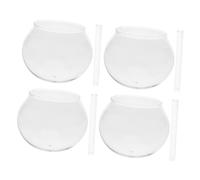 HIAKDOFT 4 Sets Japanese Wind Chime Kit with Sturdy Glass Domes and Tubes DIY Painting Craft for Outdoor Garden Balcony Decor Artistic and Creative Home Hanging Ornaments