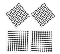 HIAKDOFT 4 Sheet Reflective Tracking Dots Scanning Markers Self-adhesive Stickers for Industrial Optical Scanners Medical Research Animation Motion Capture