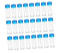 HIAKDOFT 40Pcs 25-30Ml Stool Specimen Cups with Spoon and Lid, Medical Fecal Collection Containers for Laboratory and Home Testing, Stool Sample Pots for Clinical Use