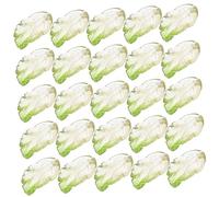 HIAKDOFT 40pcs Leaf Charms for Jewelry Making Green Gradient Design DIY Craft Accessories for Earrings Necklaces Bracelets Smooth Surface with Stringing