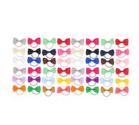 HIAKDOFT 40pcs Puppy Hair Bows with Rubber Bands for Small Dogs Soft Lightweight Small Breed Grooming Accessories for Yorkies Poodles Shih Tzus Easy Maintenance and Stylish Design