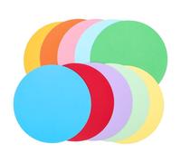 HIAKDOFT 40pcs Removable Carpet Spots for Classroom Sitting Round Colored Cardstock Dot Decals Vivid Color Coding Floor Markers for Group Activities Line Formation and Safe Student